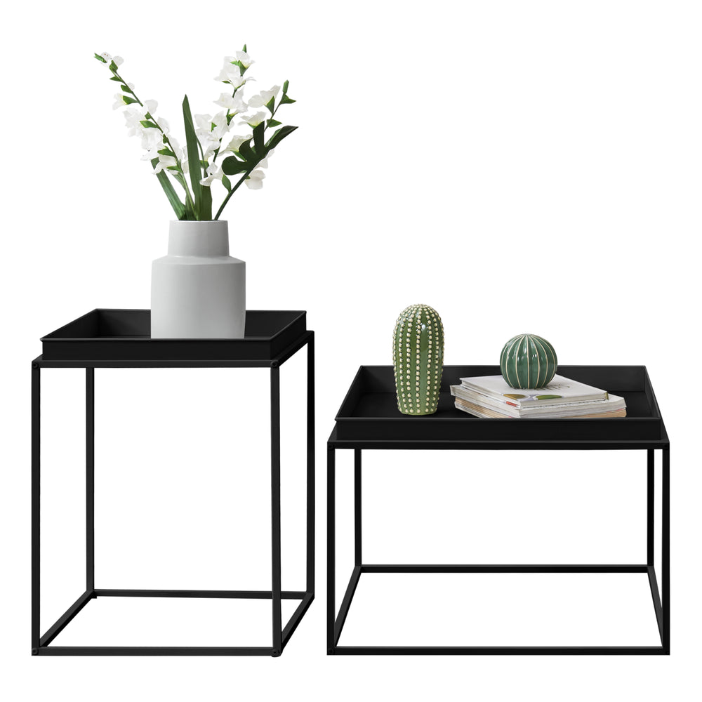 Set di 2 tavolini Helier in diverse misure e colori en.casa - premiumXL