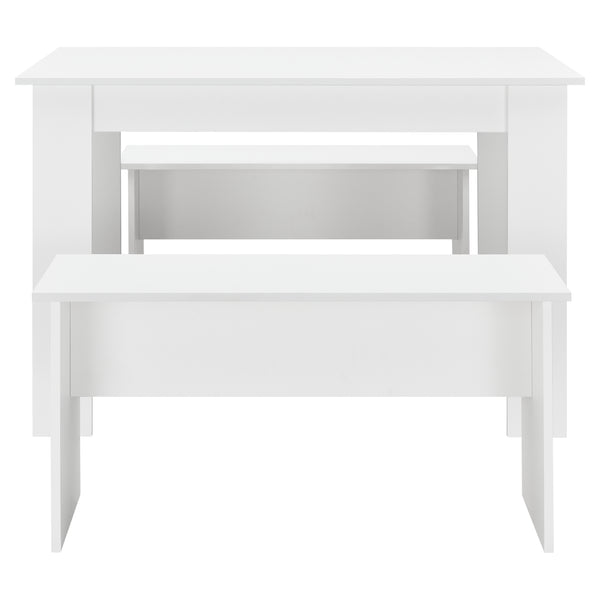 Set Hokksund per Sala da Pranzo Tavolo e 2 Panche - Vari Colori [en.casa]