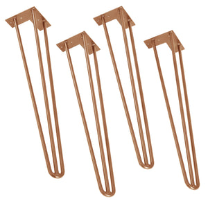 [en.casa] Hairpin Leg Gambe per tavolo in un set di 4  d´acciaio 