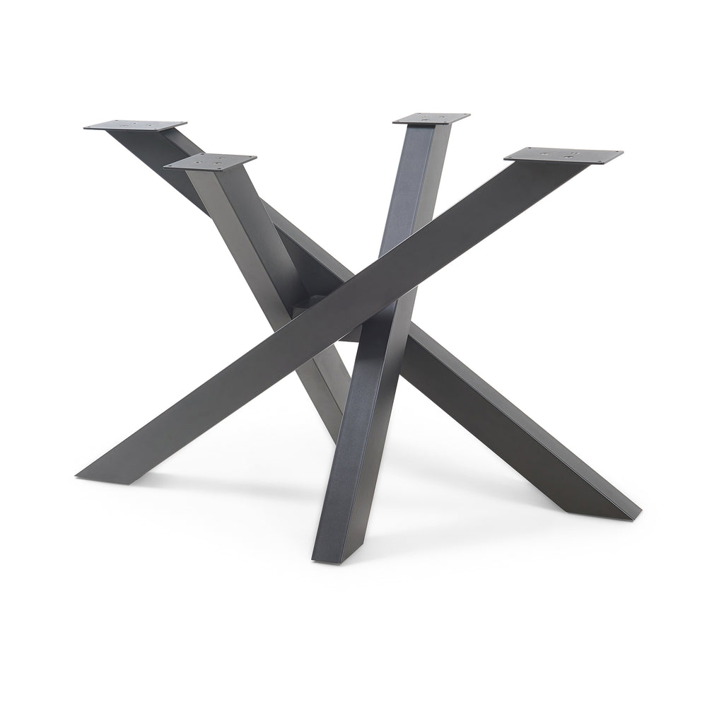 Struttura del tavolo Umala Acciaio Nero [en.casa]