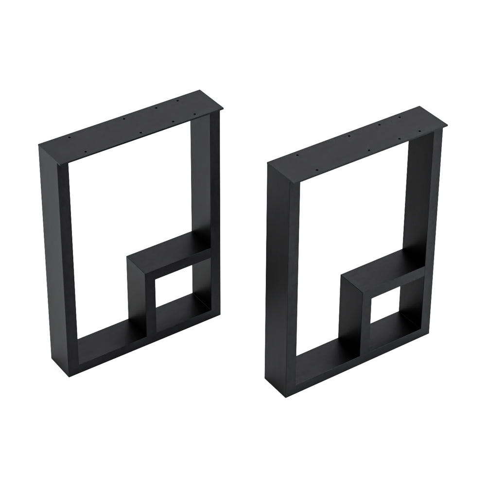 Struttura per tavolo Kauhava set da 2 in acciaio [en.casa] - premiumXL