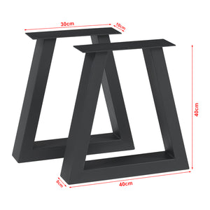 Struttura del tavolo set da 2 Greiling nero [en.casa]