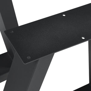 Struttura del tavolo set da 2 Greiling nero [en.casa]