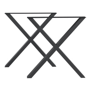 Struttura del tavolo set da 2 Greith nero [en.casa]