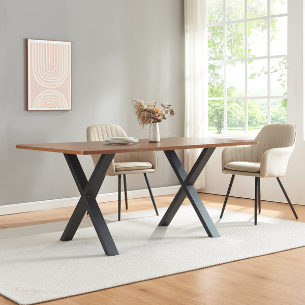 Struttura del tavolo set da 2 Greith nero [en.casa]