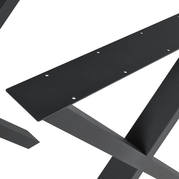 Struttura del tavolo set da 2 Greith nero [en.casa]