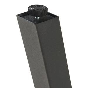 Set di 2 Gambe Heustreu per Mobili Fai da Te - Acciaio Nero [en.casa]