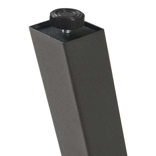Set di 2 Gambe Heustreu per Mobili Fai da Te - Acciaio Nero [en.casa]