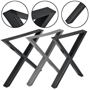 Struttura del tavolo Greith set da 2 a forma di X in vari colori e dimensioni [en.casa]