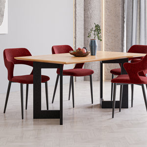 Struttura del tavolo Kaskinen set da 2 in acciaio [en.casa]