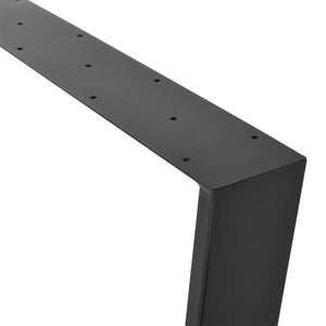 Struttura del tavolo set da 2 nero varie dimensioni en.casa