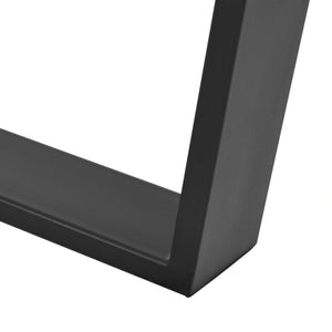 Struttura del tavolo set da 2 nero varie dimensioni en.casa