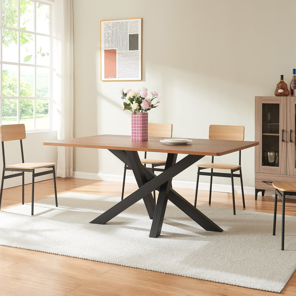 Struttura del tavolo Umala Acciaio Nero [en.casa]