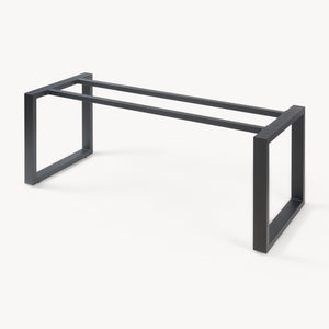 Telaio per Tavolo 'Fai da Te' Vestmalu Struttura a Gambe Rettangolari - Nero - Varie Misure [en.casa]