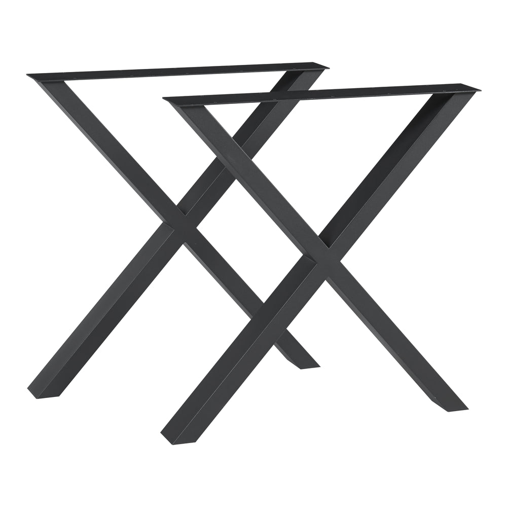 Struttura del tavolo set da 2 Greith nero [en.casa]