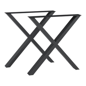 Struttura del tavolo set da 2 Greith nero [en.casa]