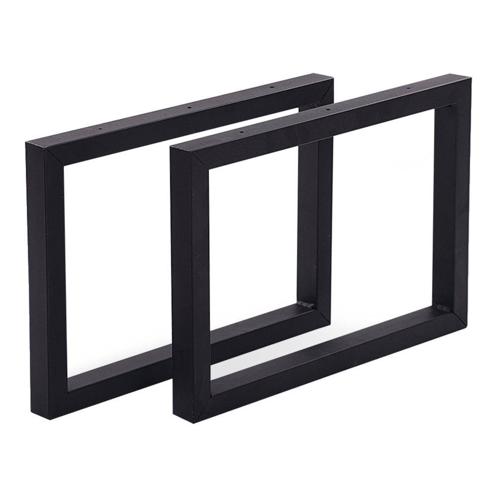 Tischgestell Lunderskov 2er - Set Stahl 35x50cm Schwarz [en.casa] - premiumXL