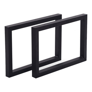 Tischgestell Lunderskov 2er - Set Stahl 35x50cm Schwarz [en.casa] - premiumXL