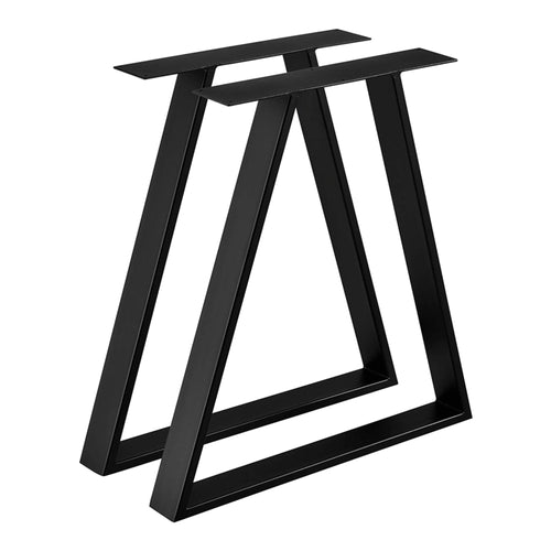 Struttura del tavolo Lyngby set da 2 in acciaio 72x55cm nero [en.casa]