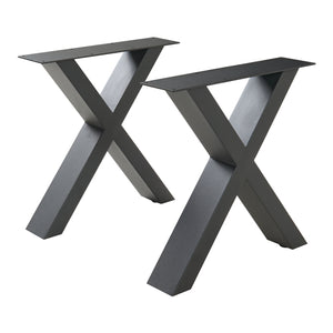 Set di 2 strutture per tavolo Maribo nero [en.casa]