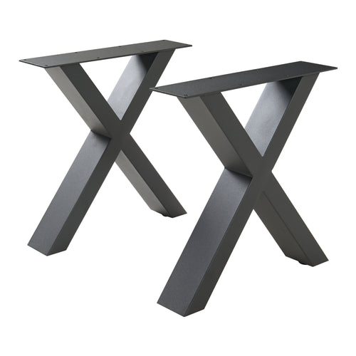 Set di 2 strutture per tavolo Maribo nero [en.casa]