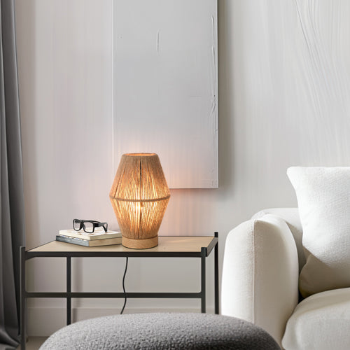 Lampada da tavolo Arundel 1xE27 effetto legno/naturale [lux.pro] - premiumXL