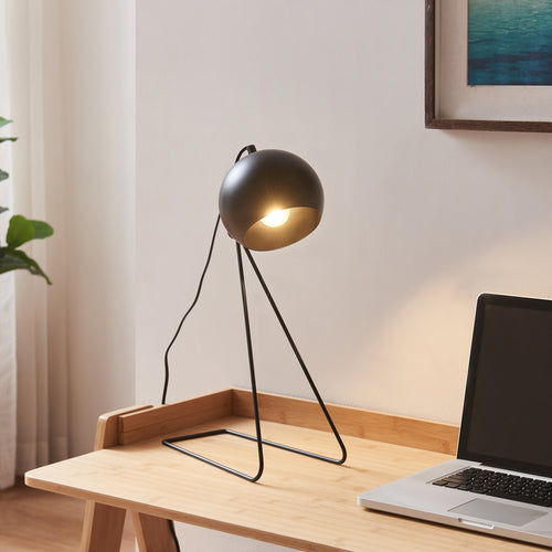 Lampada da Tavolo Scrivania Oldibro in Metallo con Paralume Semisferico 45 x 28 x 15 cm - Vari Colori lux.pro 
