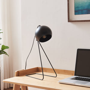 Lampada da Tavolo Scrivania Oldibro in Metallo con Paralume Semisferico 45 x 28 x 15 cm - Vari Colori lux.pro 