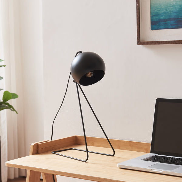 Lampada da Tavolo Scrivania Oldibro in Metallo con Paralume Semisferico 45 x 28 x 15 cm - Vari Colori lux.pro 
