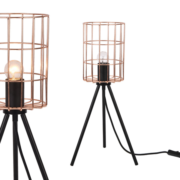 [lux.pro] Lampada da tavolo design industriale Metallo