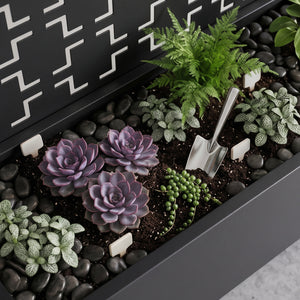 Fioriera con Spalliera Aaskis a Rotelle in Acciaio casa.pro