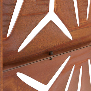 Pannello Divisorio Kilsturd in Acciaio Corten a Motivo Decorativo - Marrone Ossidato casa.pro