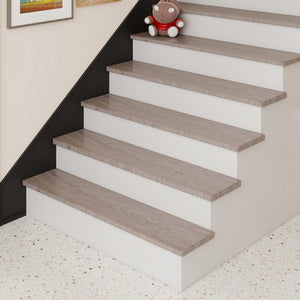 Set di Profili Bunschoten Coprigradini Arrotondati in PVC 120 x 32 x 4,6 cm NEU.HOLZ