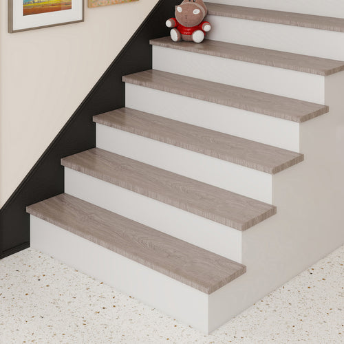 Set di Profili Bunschoten Coprigradini Arrotondati in PVC 120 x 32 x 4,6 cm NEU.HOLZ