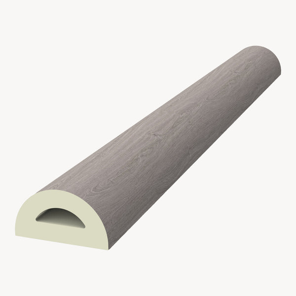 Set di Profili Bunschoten Coprigradini Arrotondati in PVC 120 x 32 x 4,6 cm NEU.HOLZ