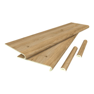 Set di Profili Bunschoten Coprigradini Arrotondati in PVC 120 x 32 x 4,6 cm NEU.HOLZ