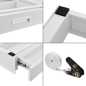 Telaio di collegamento Buxton per lavatrice/asciugatrice [en.casa]