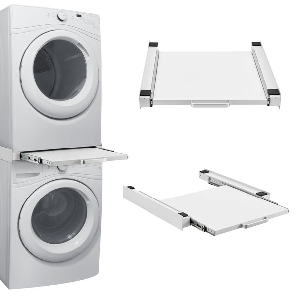 Kit di Sovrapposizione Buxton per Lavatrice e Asciugatrice - Bianco [en.casa] 