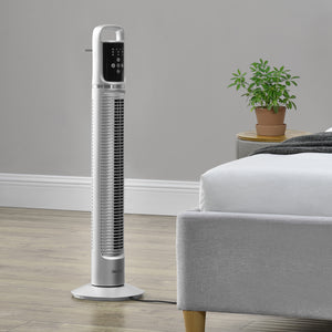 Ventilatore a Torre 78 cm con Telecomando e Timer Modalitá Oscillante Motore da 40W