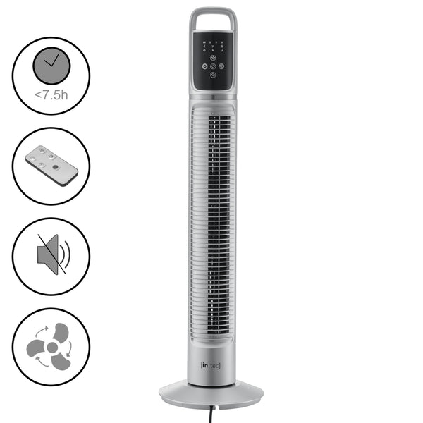 Ventilatore a Torre 78 cm con Telecomando e Timer Modalitá Oscillante Motore da 40W