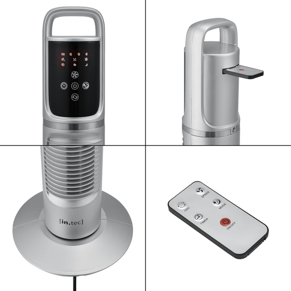 Ventilatore a Torre 78 cm con Telecomando e Timer Modalitá Oscillante Motore da 40W