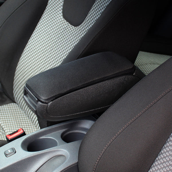 [pro.tec] Bracciolo centrale per Volkswagen Polo VI - Rivestimento in similpelle/tessuto - con vano portaoggetti