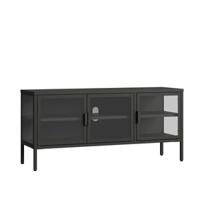 Armadietto con Vetrina Borshavisa Credenza con Ante in Vetro [en.casa] 