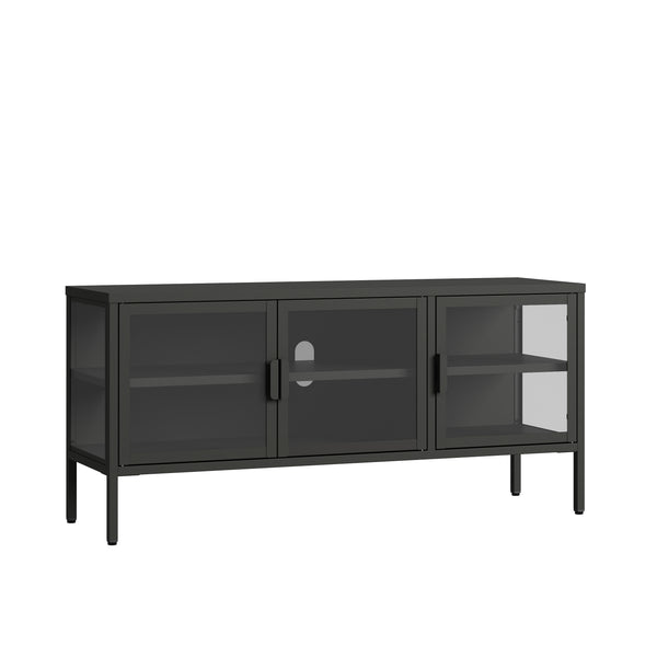 Armadietto con Vetrina Borshavisa Credenza con Ante in Vetro [en.casa] 