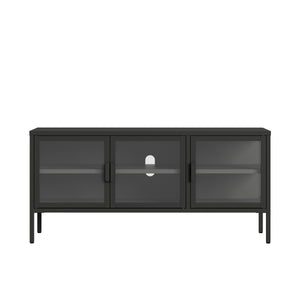 Armadietto con Vetrina Borshavisa Credenza con Ante in Vetro [en.casa] 