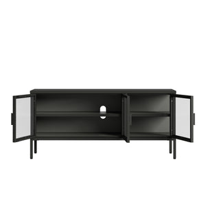 Armadietto con Vetrina Borshavisa Credenza con Ante in Vetro [en.casa] 