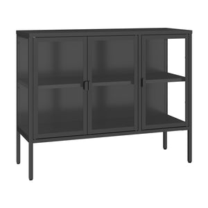 Armadietto con Vetrina Borshavisa Credenza con Ante in Vetro [en.casa] 