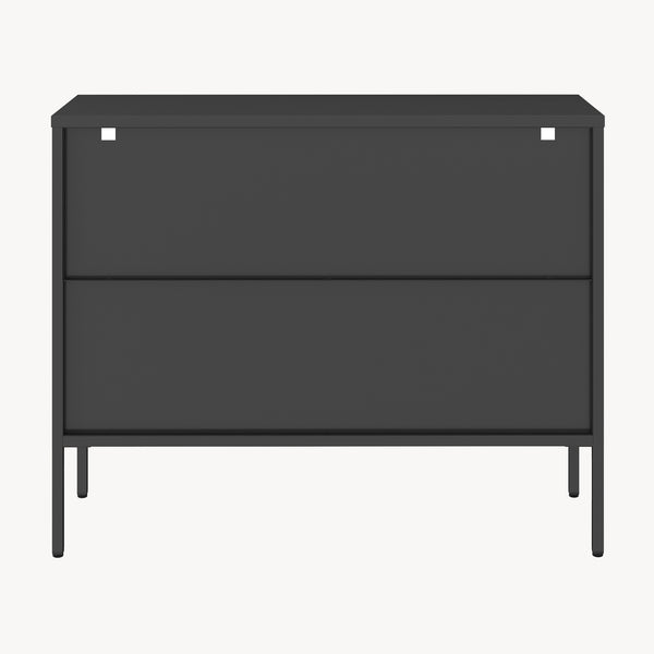 Armadietto con Vetrina Borshavisa Credenza con Ante in Vetro [en.casa] 