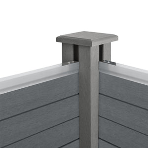 Recinzione da giardino Pinto in varie dimensioni Grigio legno nuovo.