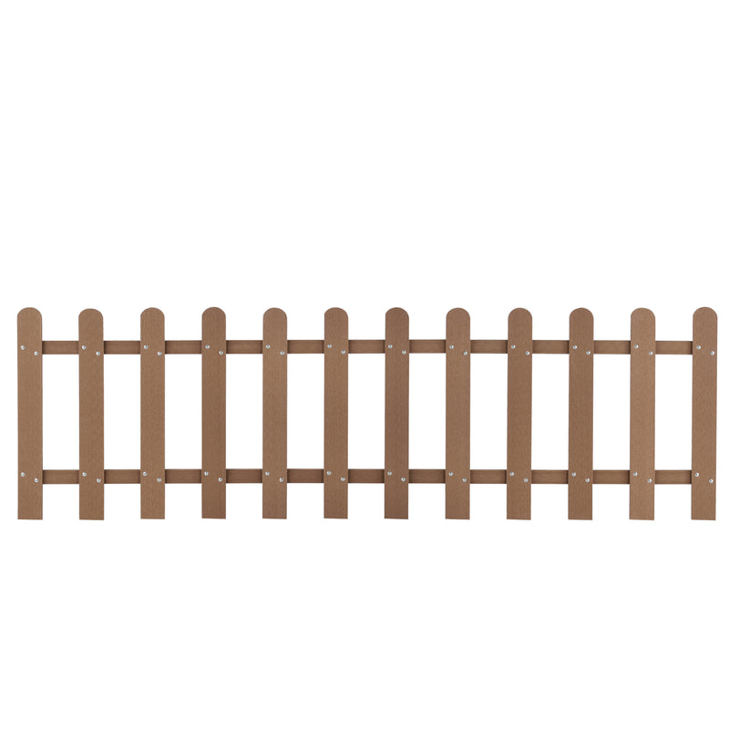 Schizzo in scala Steccato per Giardino Recinzione a 12 Doghe in WPC 200 x 60 cm NEU.HOLZ